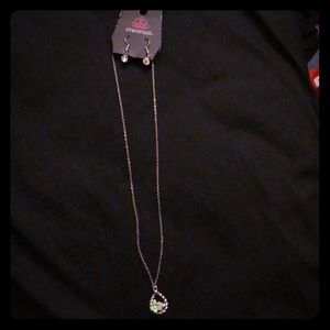 Matching earrings and necklace set